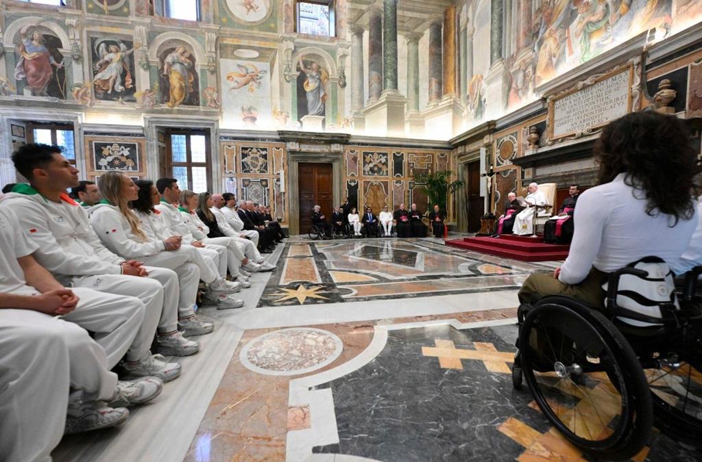 Papa destaca desporto como espaço de encontro e valoriza Paralímpicos