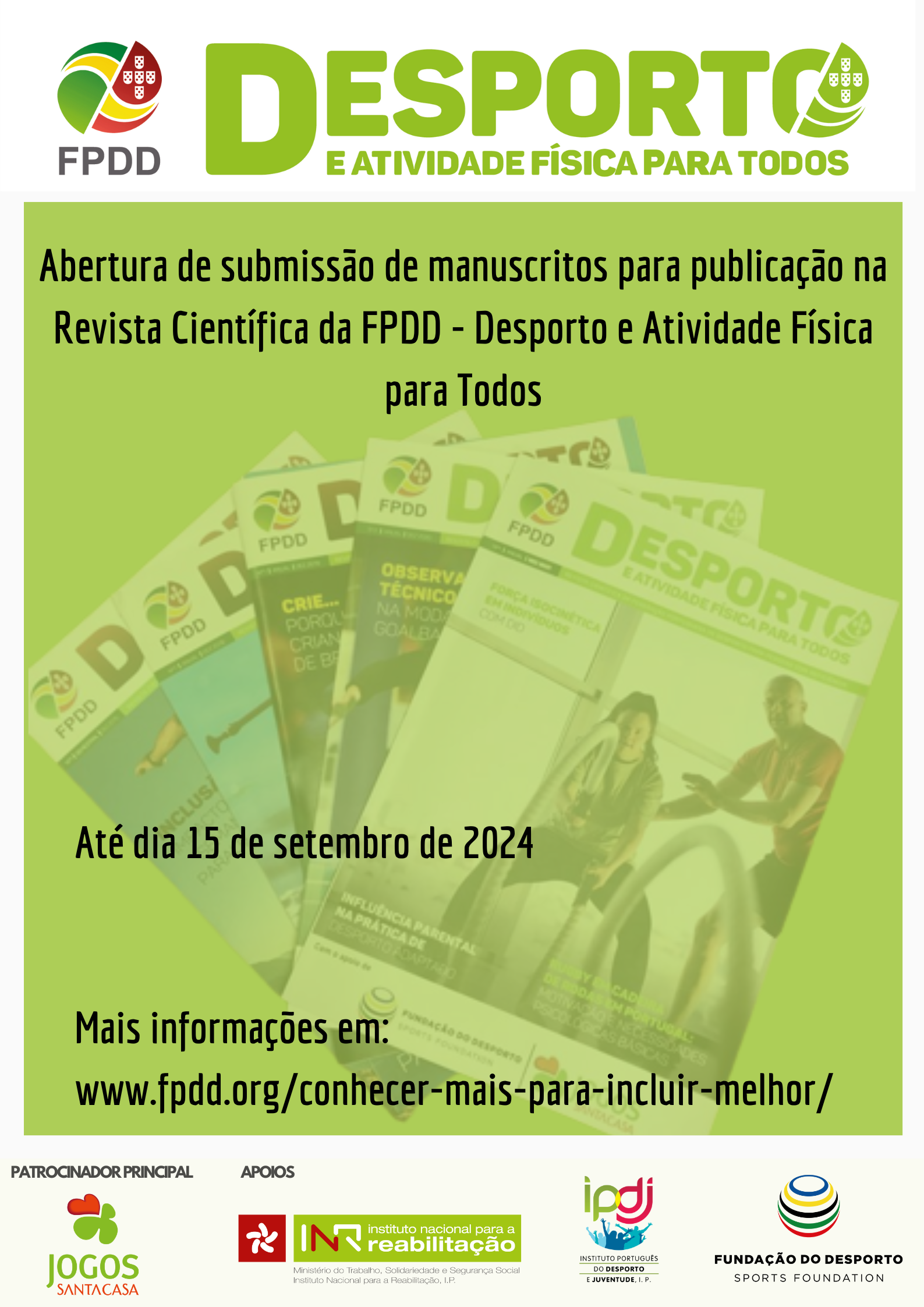 FPDD abre candidaturas para a Revista Científica