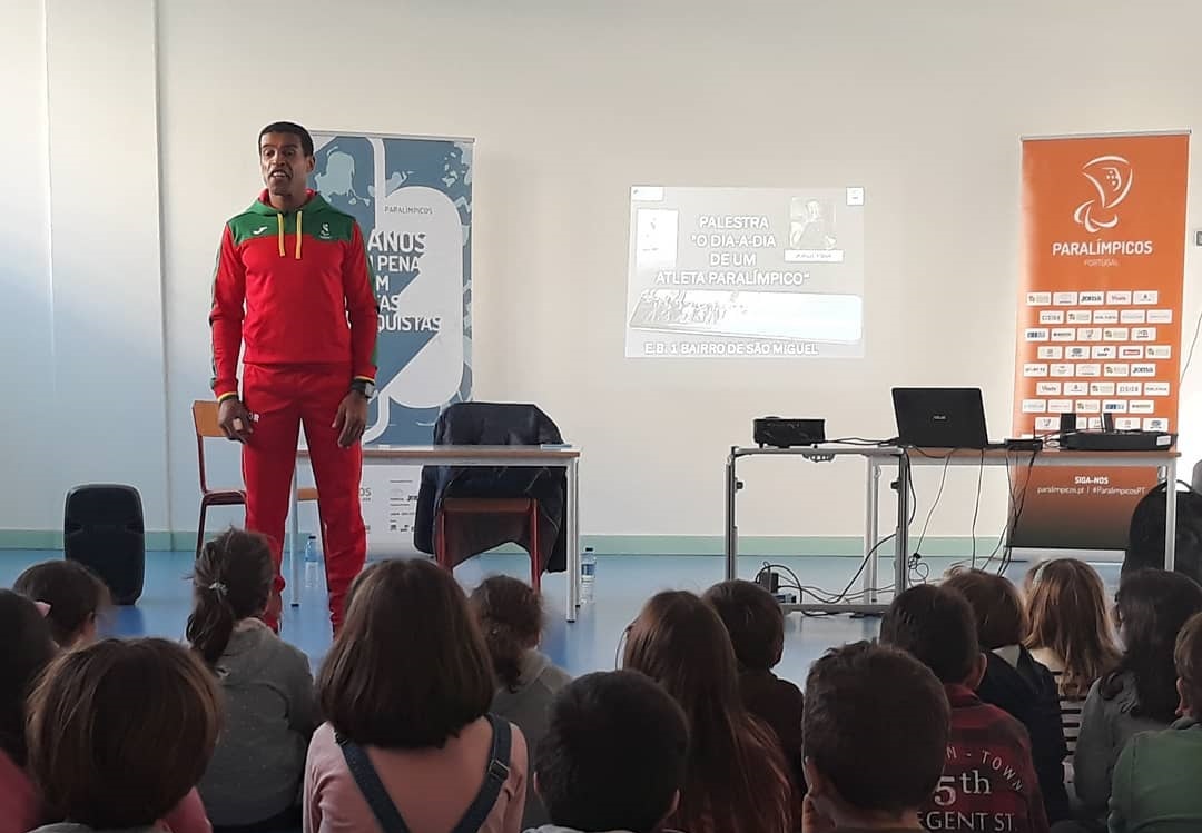 Palestra na escola com Jorge Pina