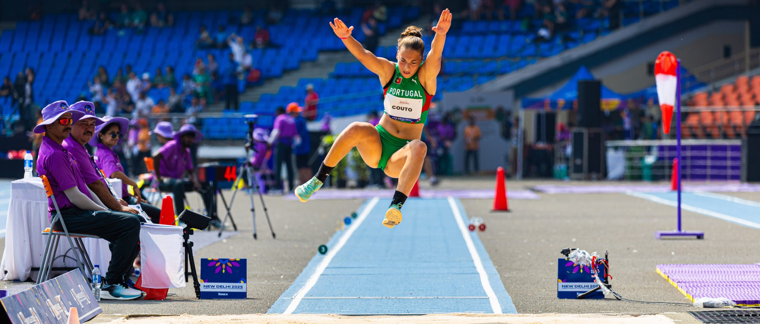 Tatiana Couto e Ana Filipe na final do salto em comprimento T20