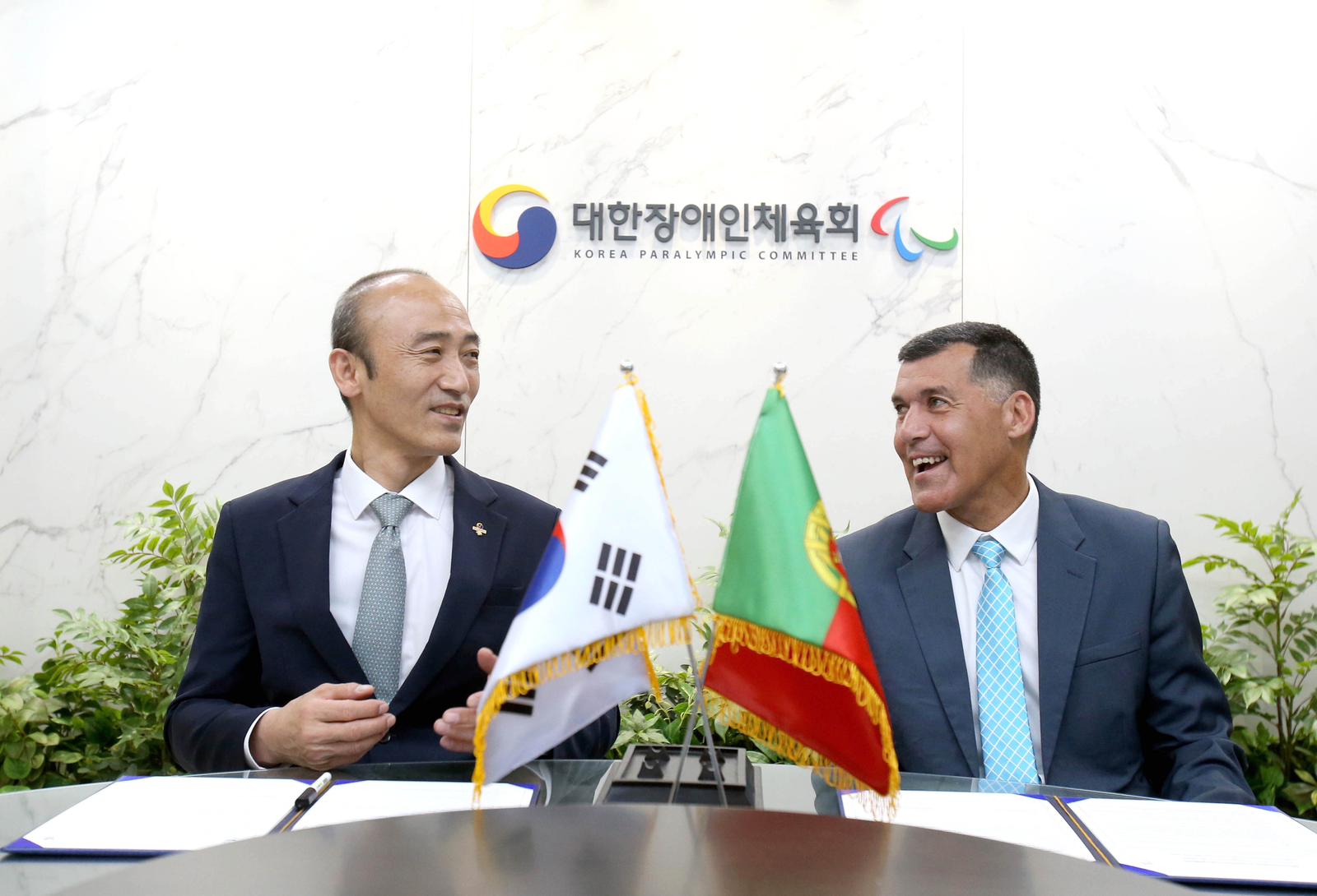 Comités Paralímpicos de Portugal e Coreia do Sul firmam protocolo de cooperação