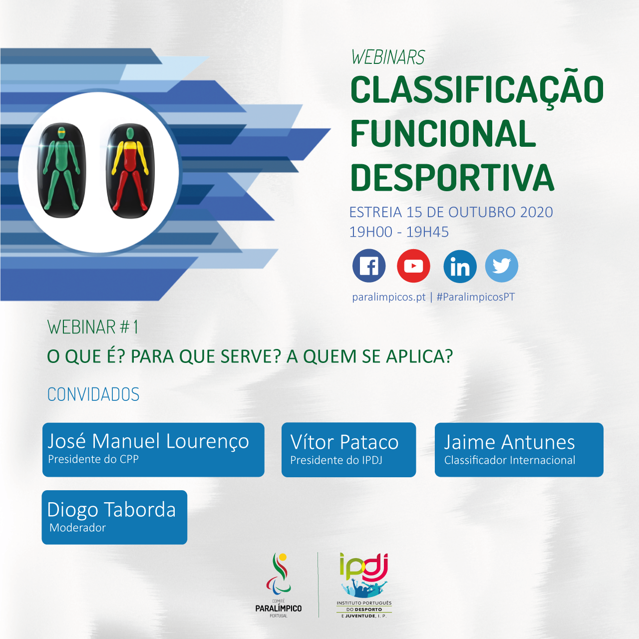 Vê ou revê o primeiro webinar sobre Classificação Funcional Desportiva