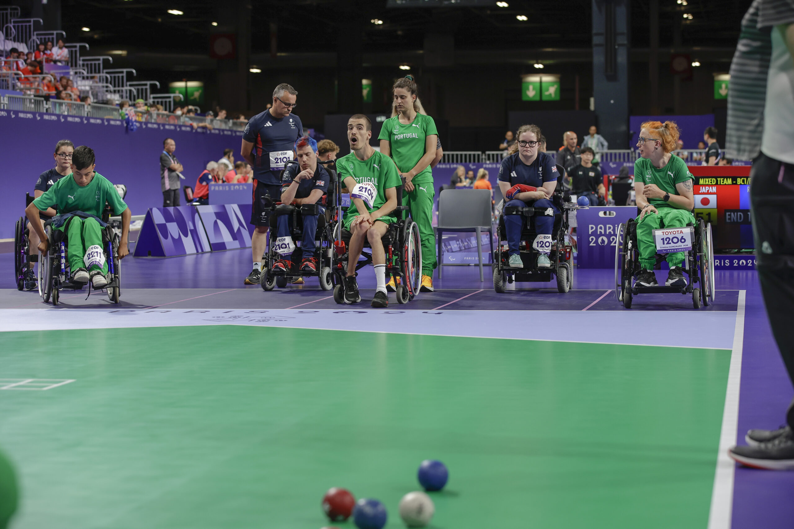 Equipa BC1 BC2 de boccia fica pela fase de grupos em Paris 2024