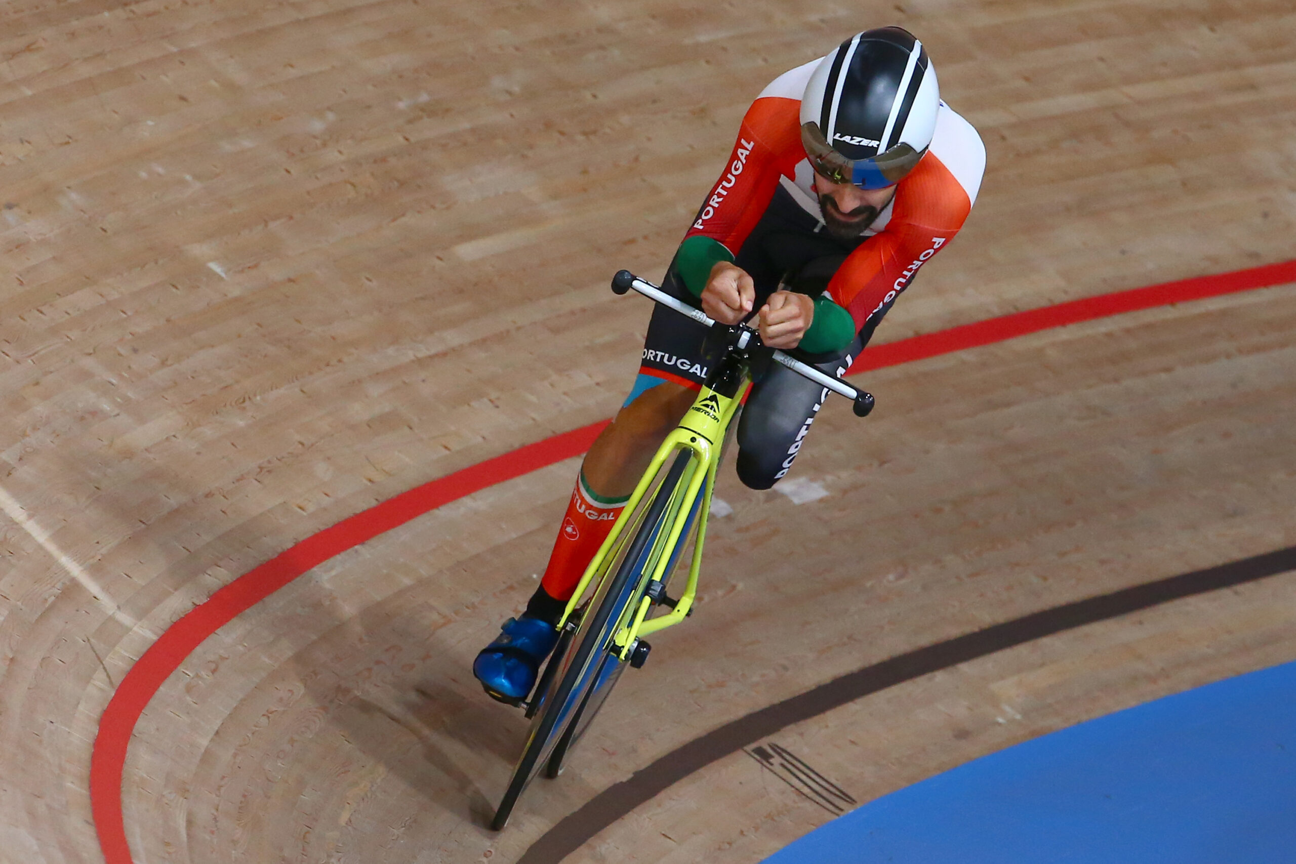 Telmo Pinão no Campeonato do Mundo de Pista